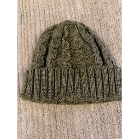 JOAH BROWN CABLE KNIT BEANIE - Picture 5 of 5